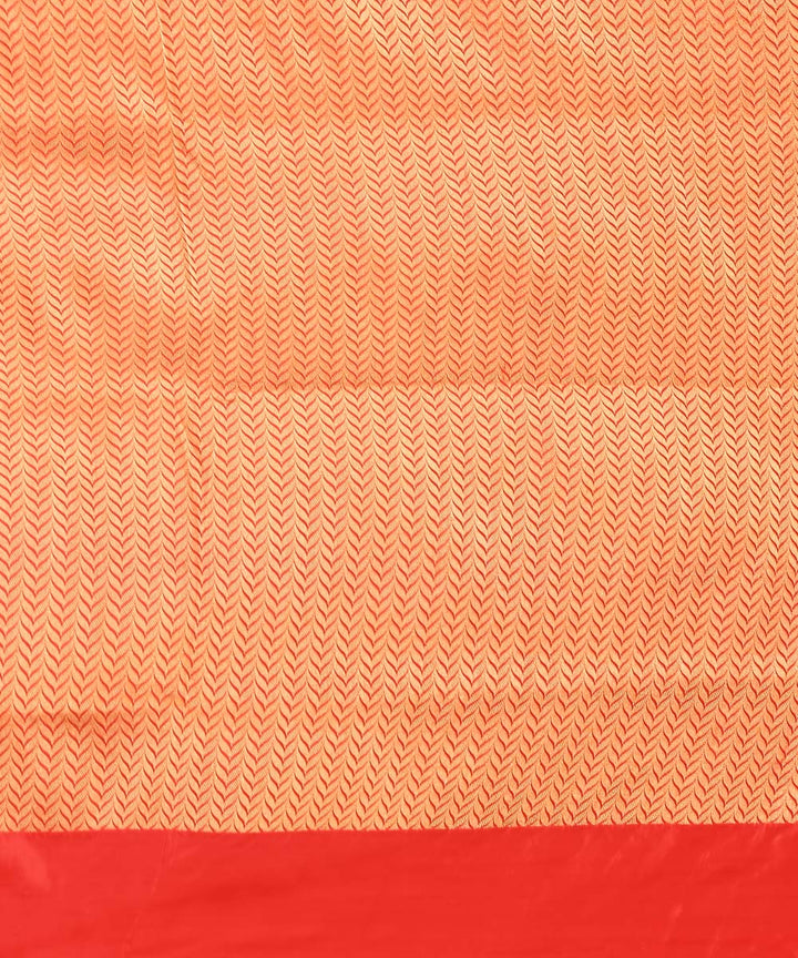 Red handloom silk banarasi saree