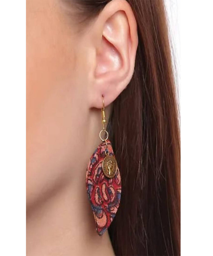 Paisley rosette keri shaped earrings