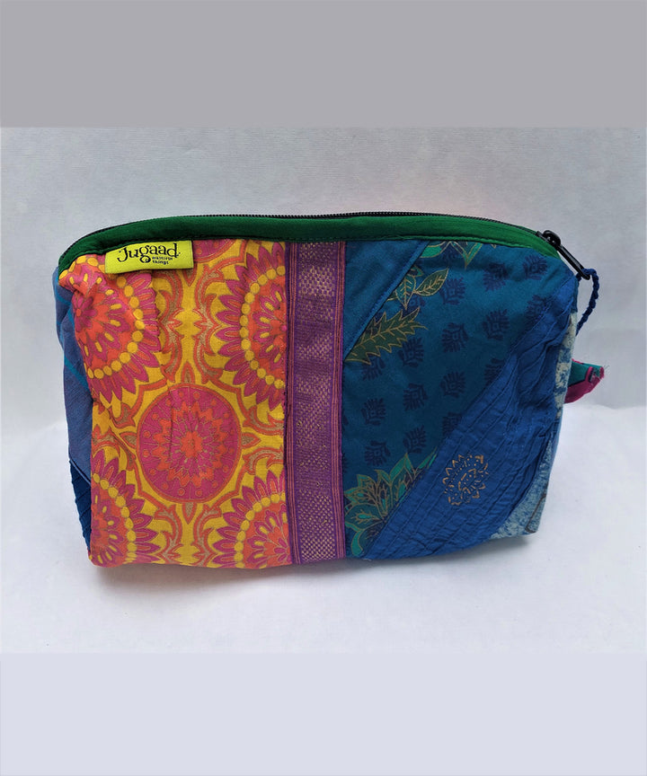 Pink blue handcrafted cotton katran toilet pouch