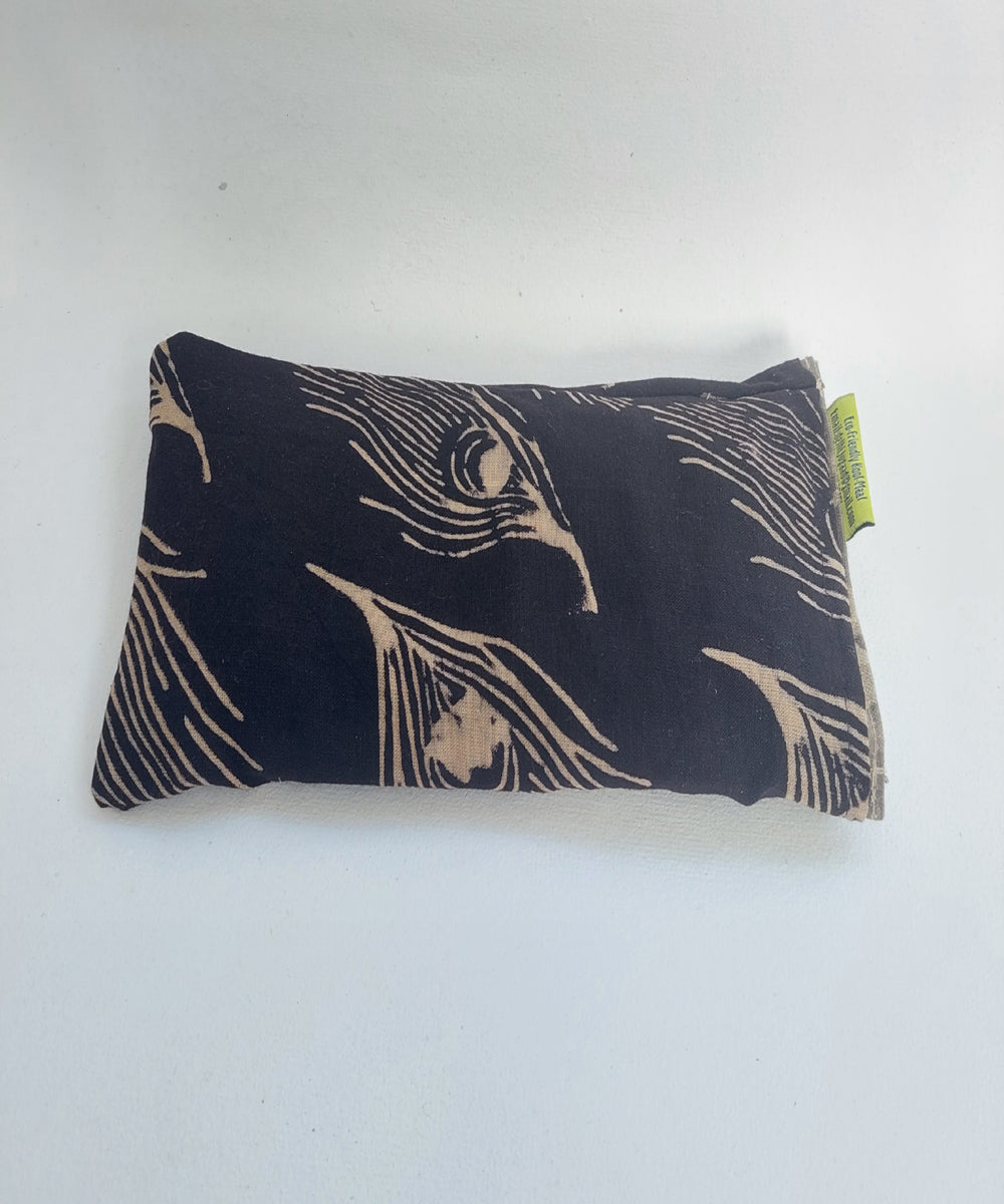 Grey black handcrafted canvas cloth heat pad(big)