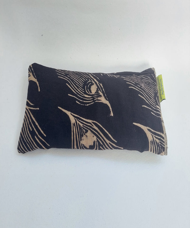 Grey black handcrafted canvas cloth heat pad(big)