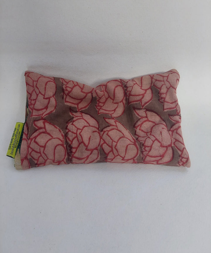Pink green handcrafted canvas cloth heat pad(small)