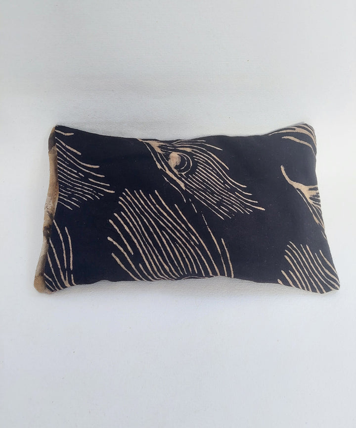 Grey black handcrafted canvas cloth heat pad(small)