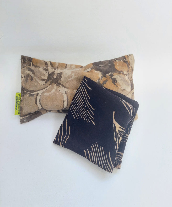 Grey black handcrafted canvas cloth heat pad(small)