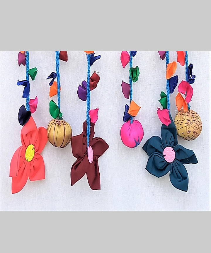 Multicolor handcrafted wooden hanging