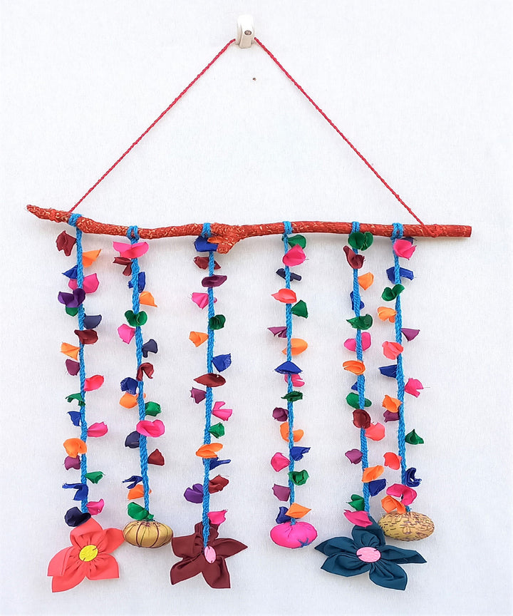 Multicolor handcrafted wooden hanging