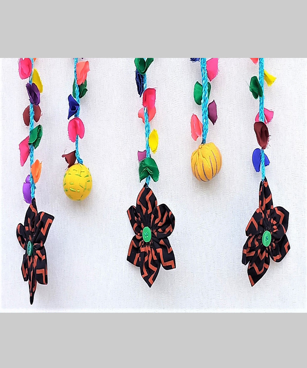 Multicolor hand crafted wooden wall hanging