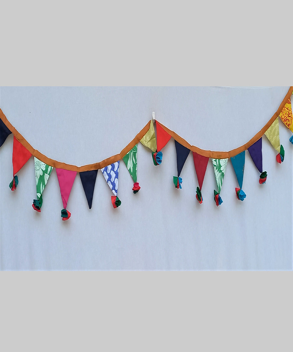 Multicolor cotton handcrafted garden flags(assorted)