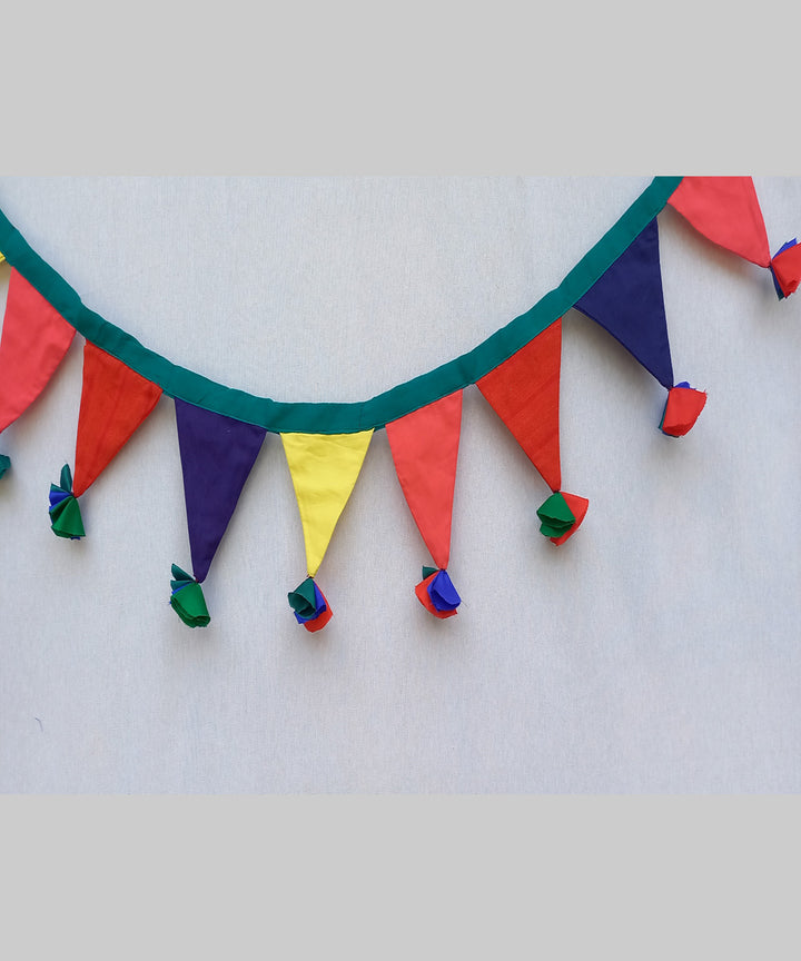 Multicolor cotton handcrafted garden flags (assorted)