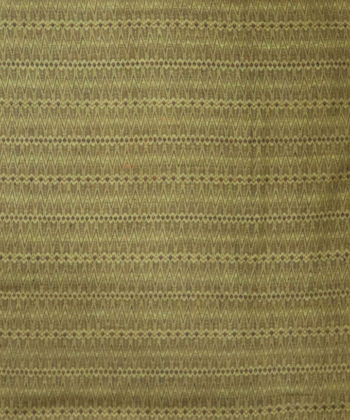 Brown yellow eri silk handwoven assam saree