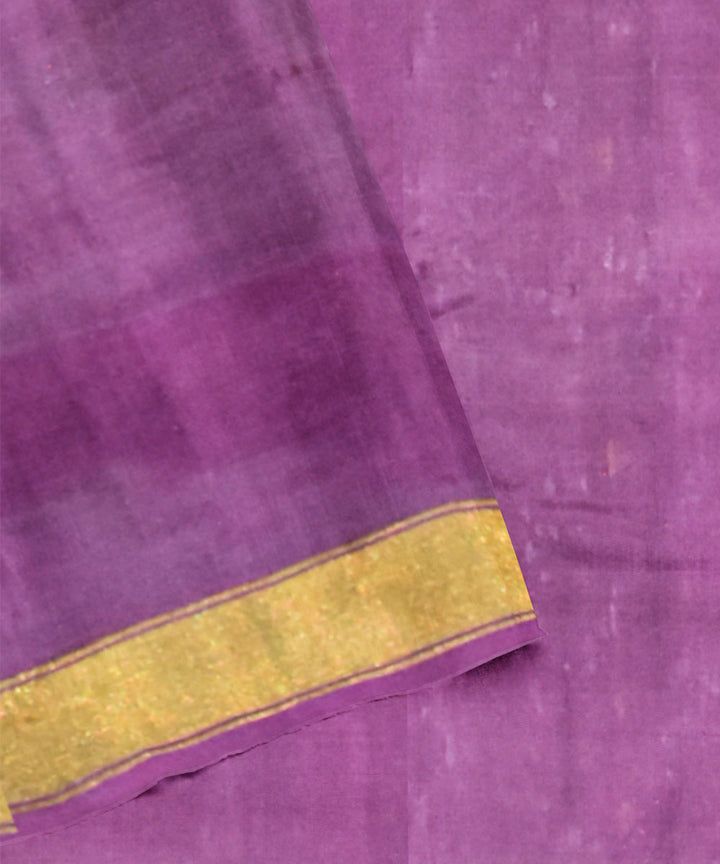 Purple dark silk handloom patola saree