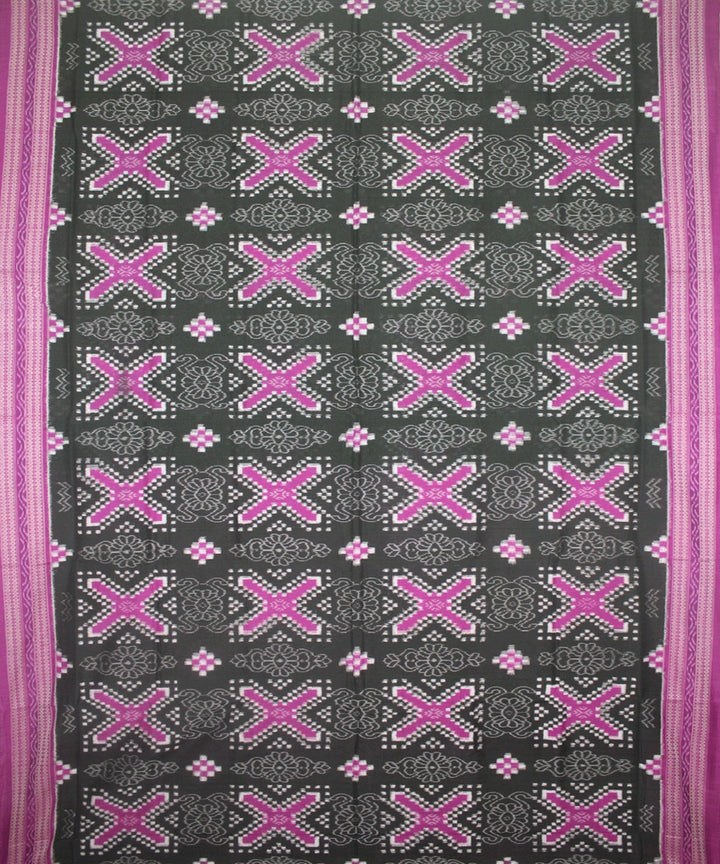 Black Purple Handloom Pasapalli Cotton Saree