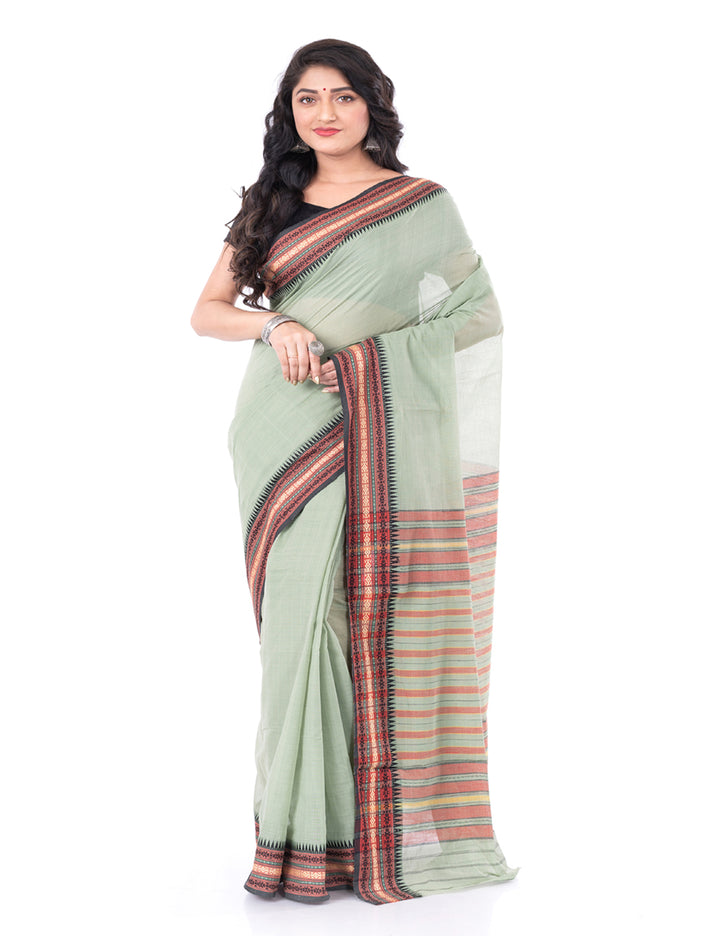 Light green handloom begumpuri cotton begumpur saree