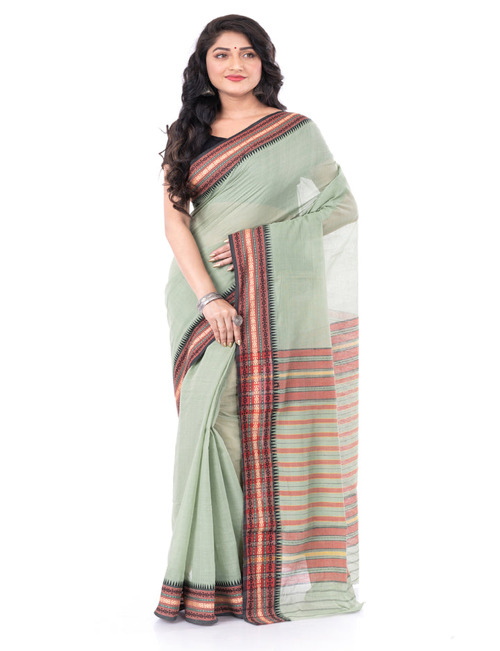 Light green handloom begumpuri cotton begumpur saree