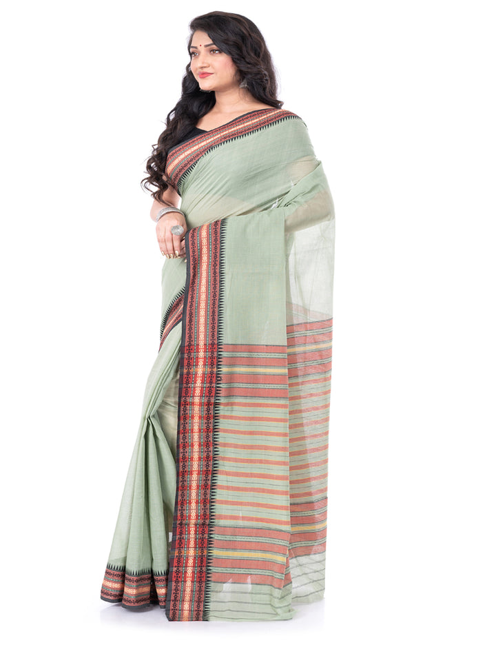 Light green handloom begumpuri cotton begumpur saree