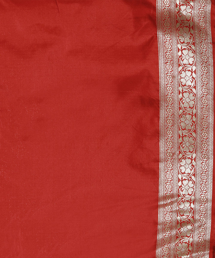 Red silk handloom banarasi saree