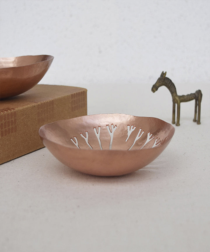 Handmade copper prana tea light