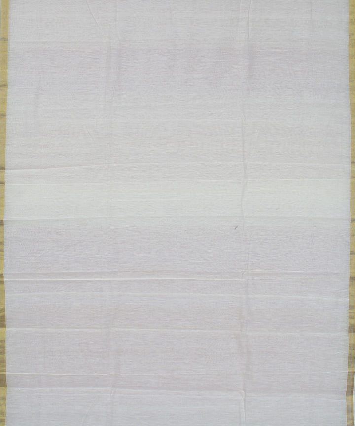 White light pink cotton karnataka handwoven saree