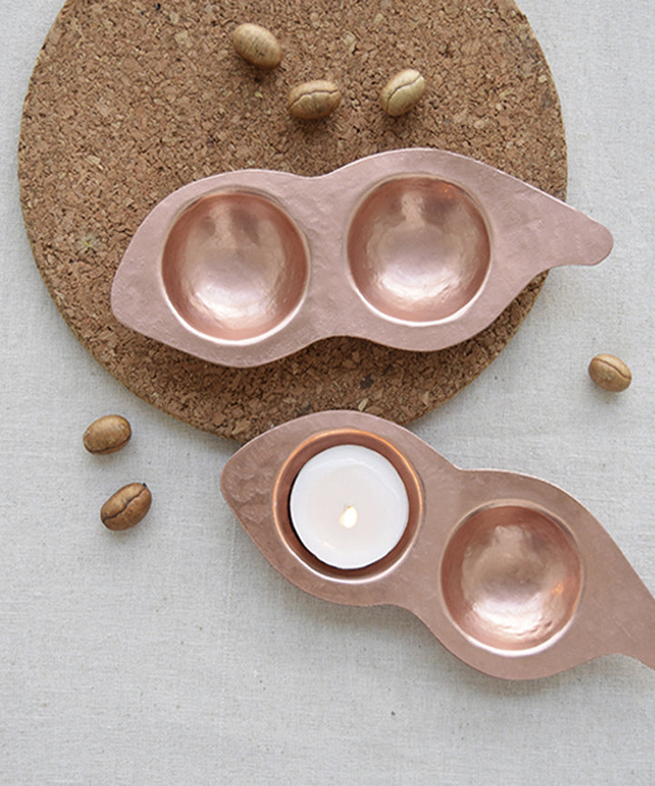 Handmade copper beeja tea light