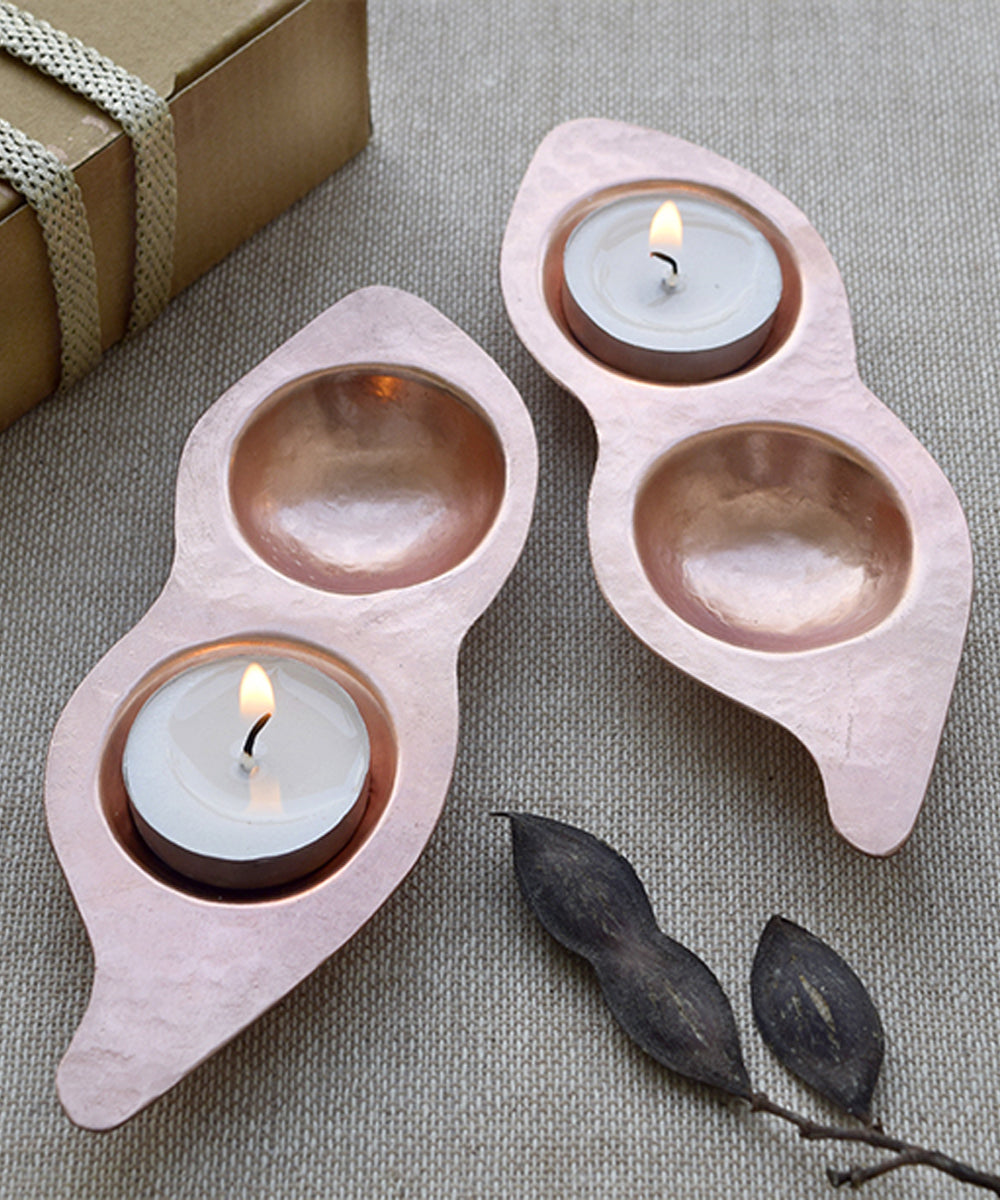 Handmade copper beeja tea light