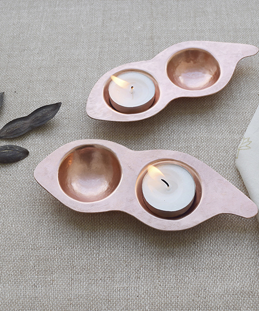 Handmade copper beeja tea light