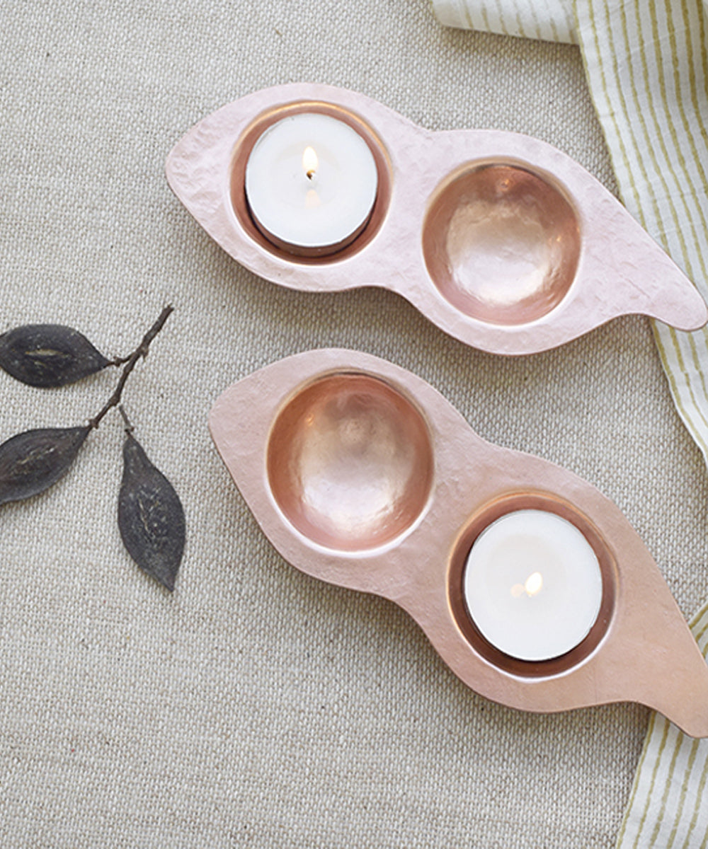 Handmade copper beeja tea light