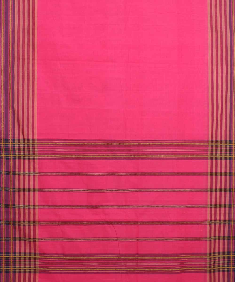 Pink Handloom Manamedu Cotton Saree