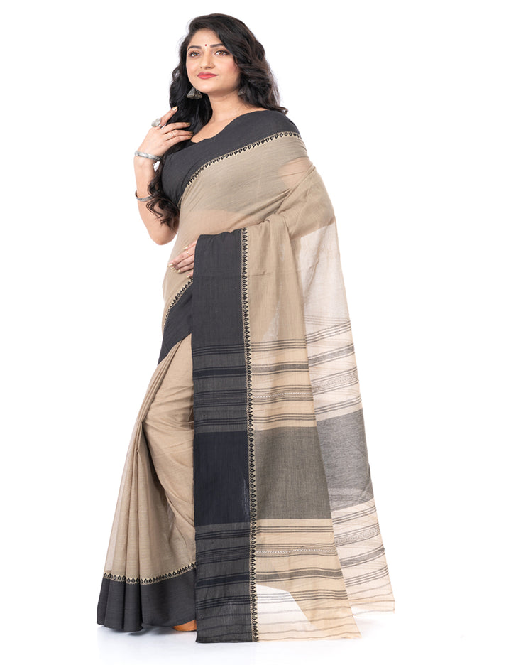Brown handloom begumpuri cotton begumpur saree