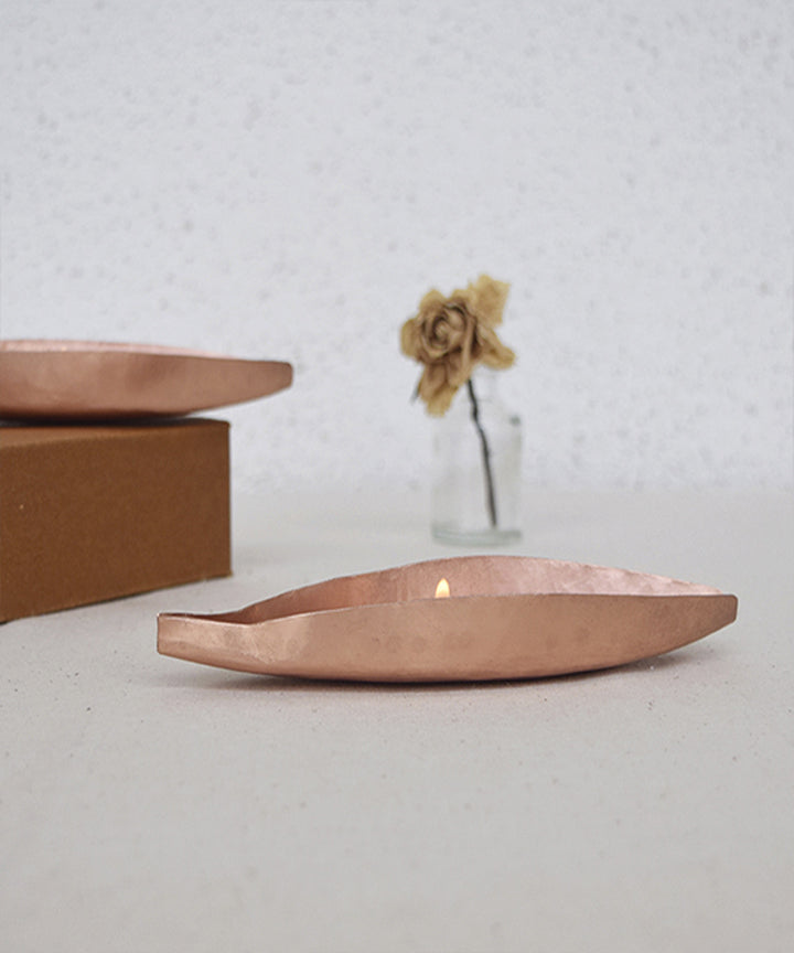 Handmade copper jiva tea light