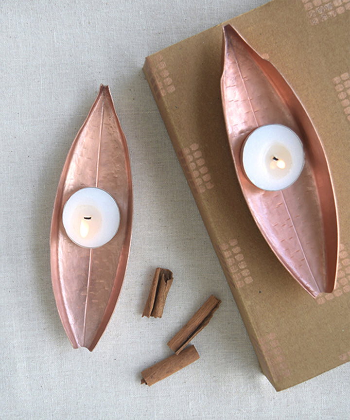 Handmade copper jiva tea light