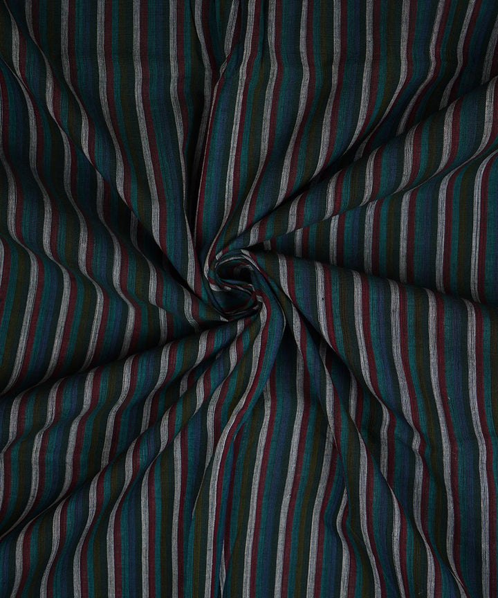 2.5m Multicolour handwoven stripe cotton mangalagiri kurta material