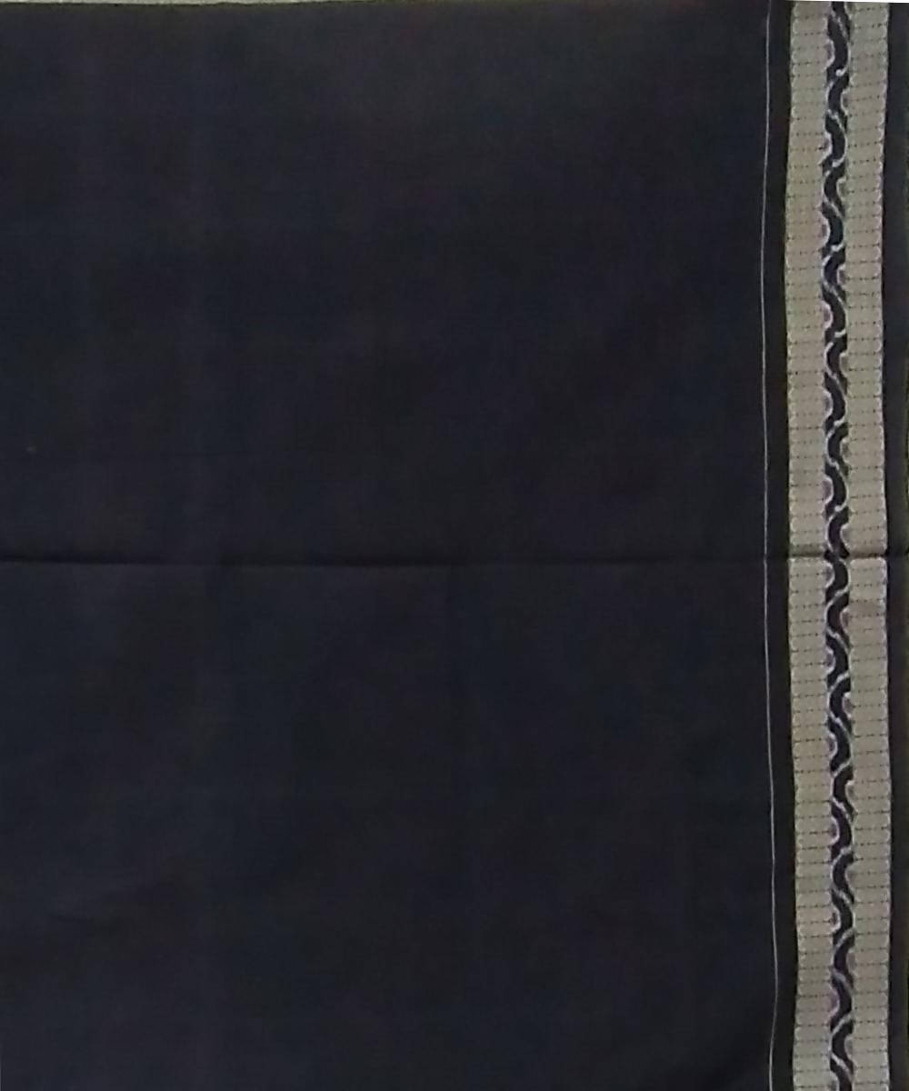 Multicolor black handwoven cotton sambalpuri saree