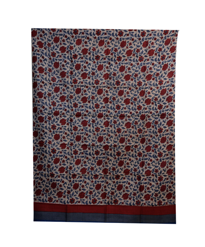 Multicolor handwoven tussar silk kurta material