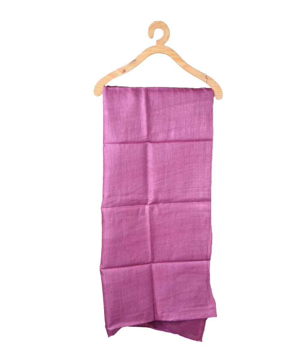 3m Purple handwoven tussar silk kurta material