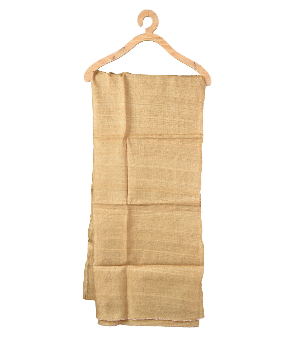 2.8m Mustard handwoven tussar silk kurta material
