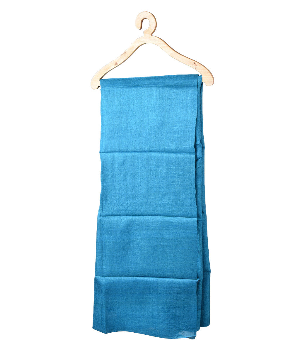 3m Blue handwoven tussar silk kurta material