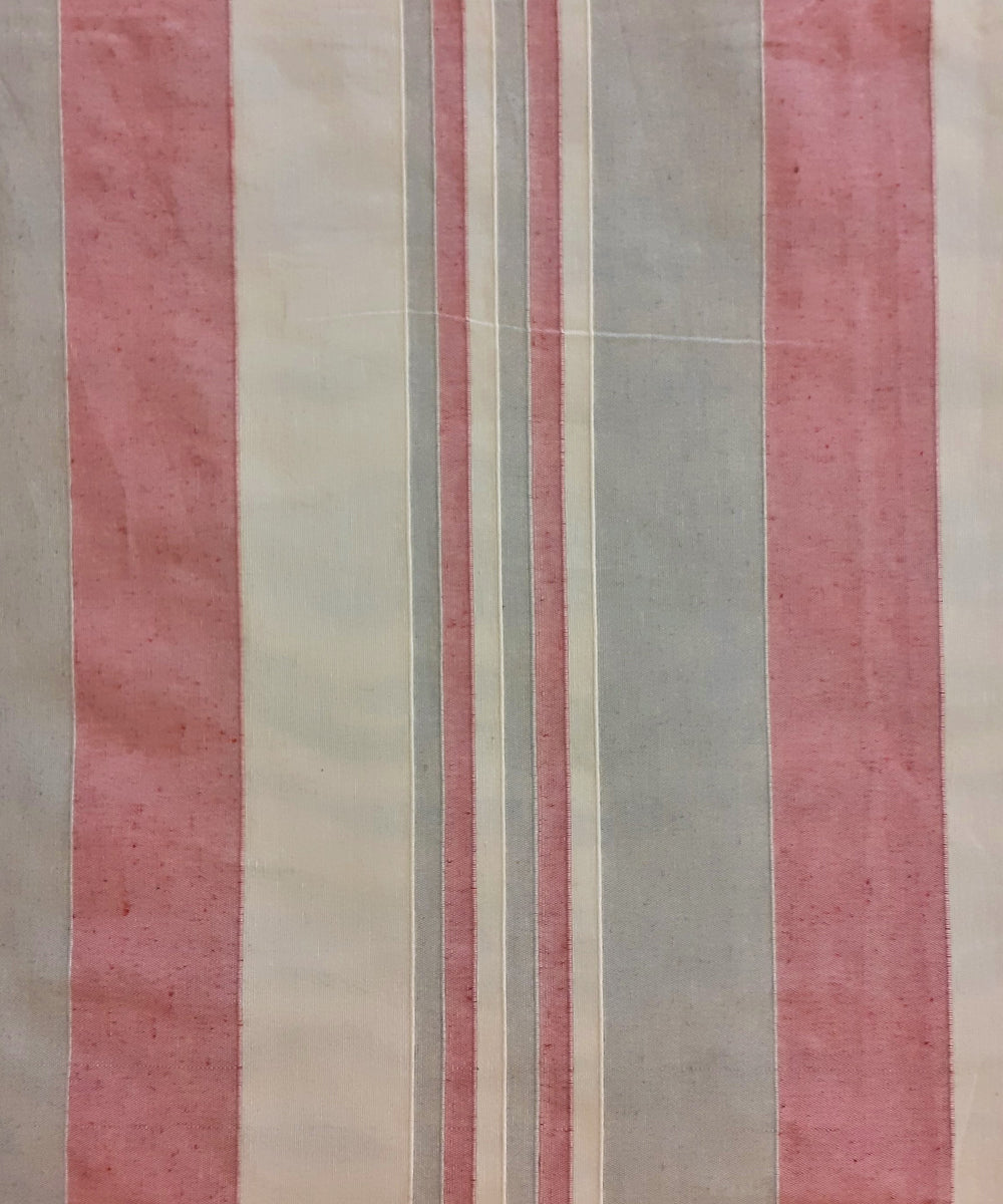 Multicolor handloom cotton stripe bedsheet