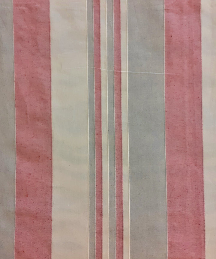 Multicolor handloom cotton stripe bedsheet