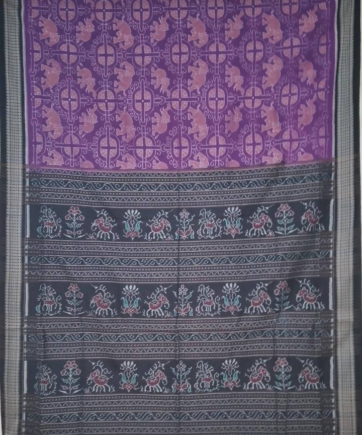 Byzantium slack handloom ikat cotton sambalpuri saree