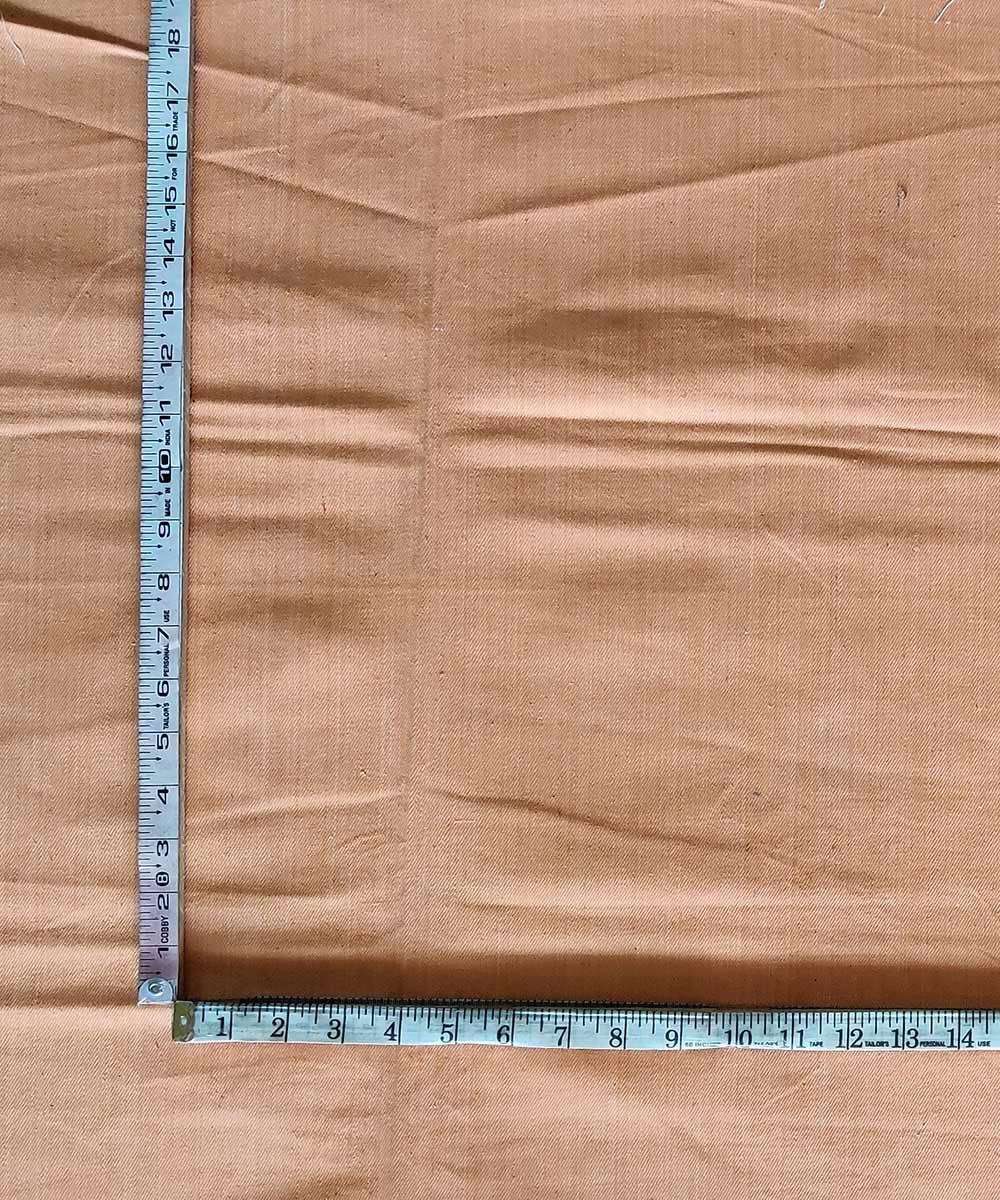 Beige handspun handwoven cotton thick material fabric