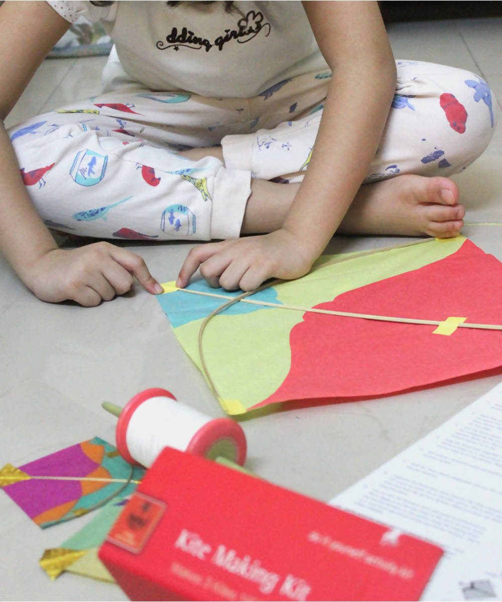 Handmade Kite Making Craft Kit (Makes 3 kites) for all ages