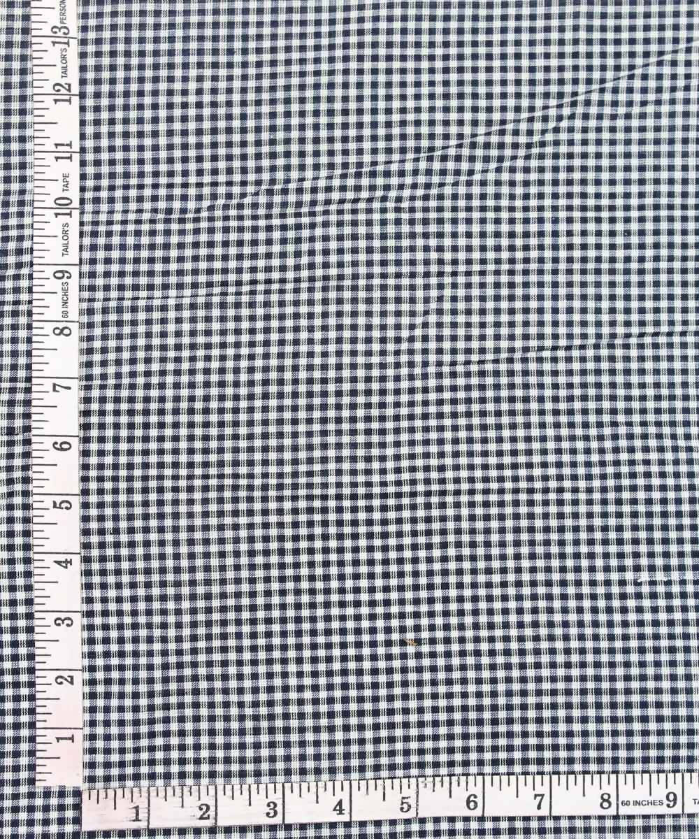 0.5m Black white handloom handspun cotton fabric