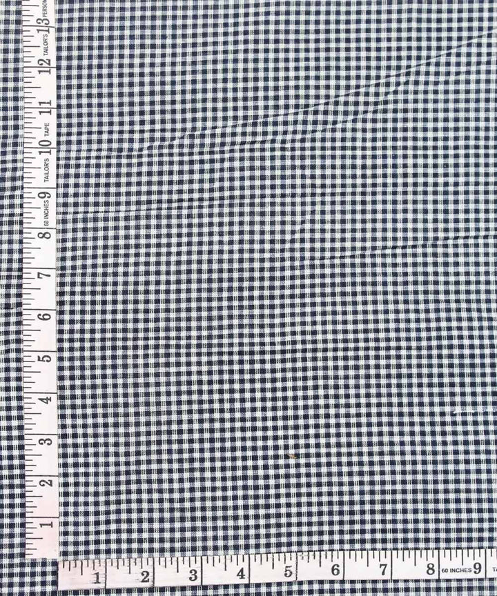 0.5m Black white handloom handspun cotton fabric