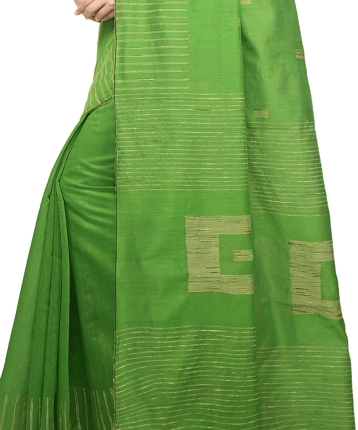 Green Bengal Handwoven Saree