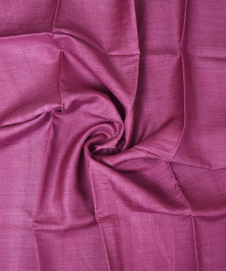 3m Purple handwoven tussar silk kurta material
