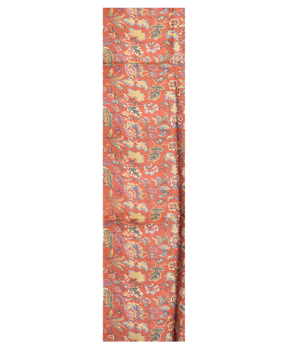 Multicolor handwoven tussar silk kurta material