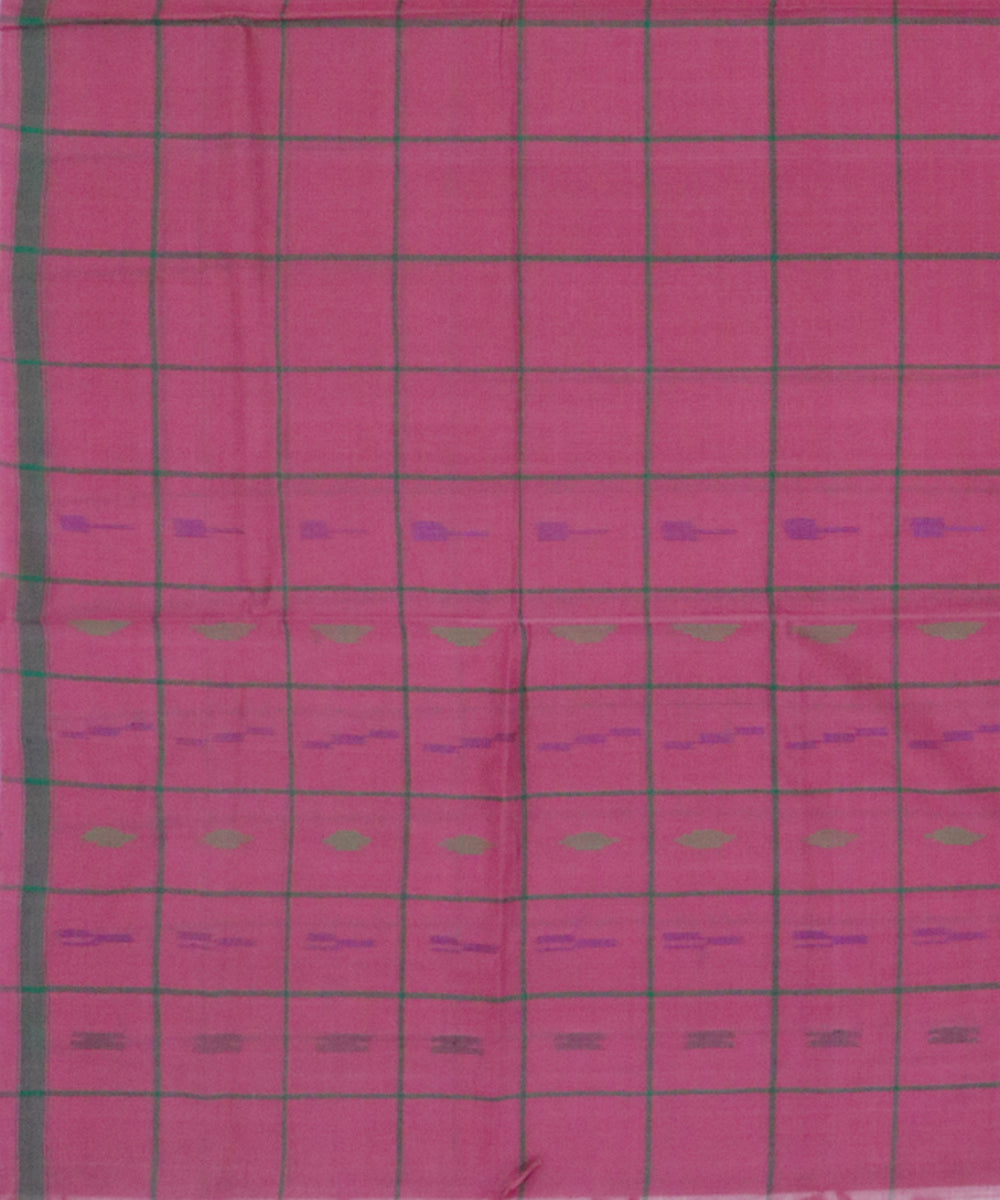 Pink handloom cotton rajahmundry saree
