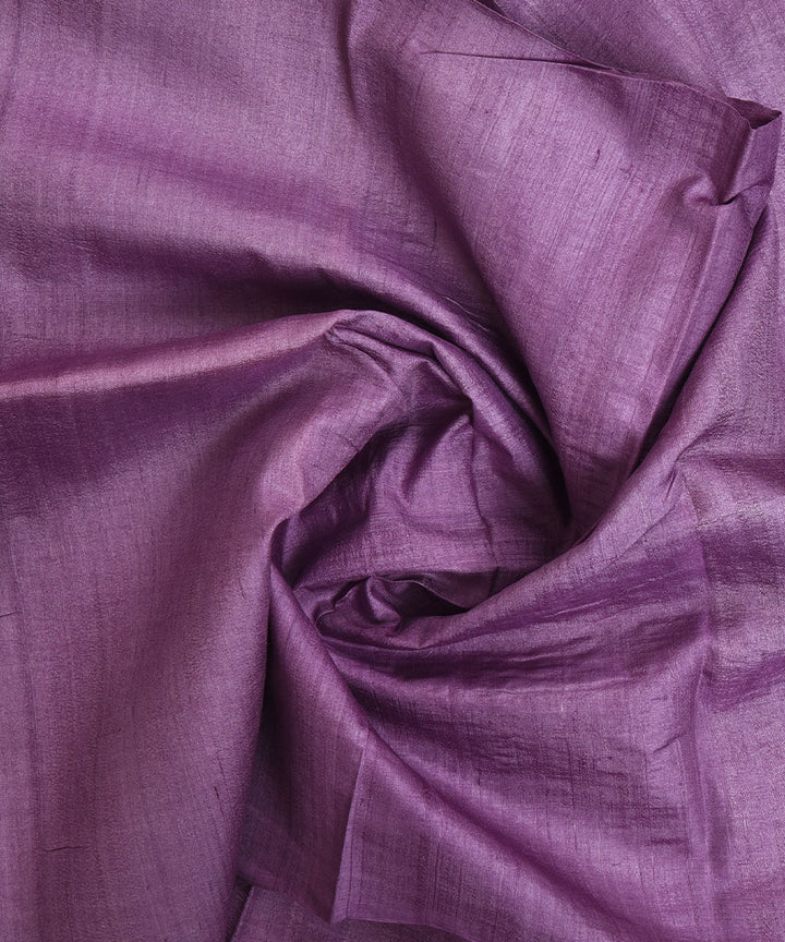 2.5m Violet handwoven tussar silk kurta material