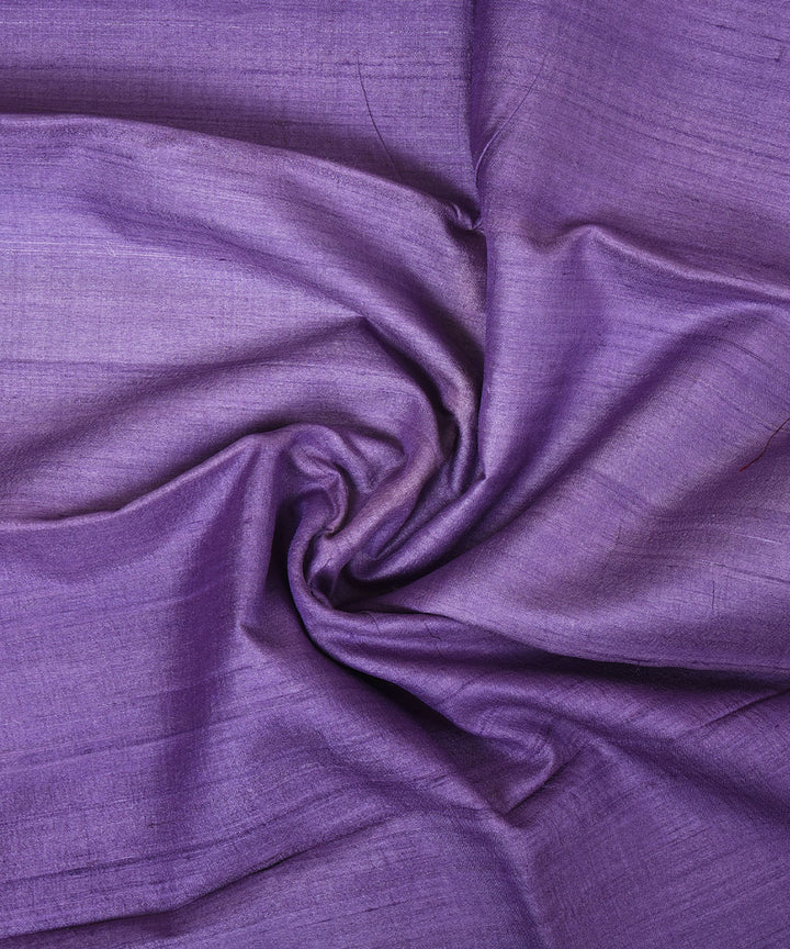 2.5m Purple handwoven tussar silk kurta material