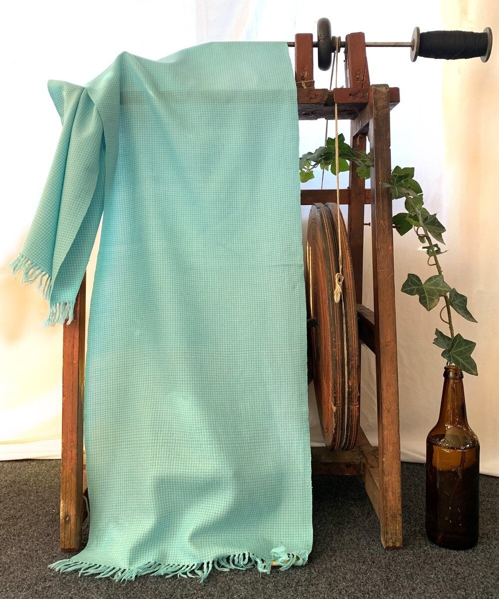 Light blue handloom woolen scarf